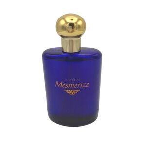 Avon Mesmerize Cologne Spray for Men Cobalt Blue Bottle 3.4 fl oz Vintage Style